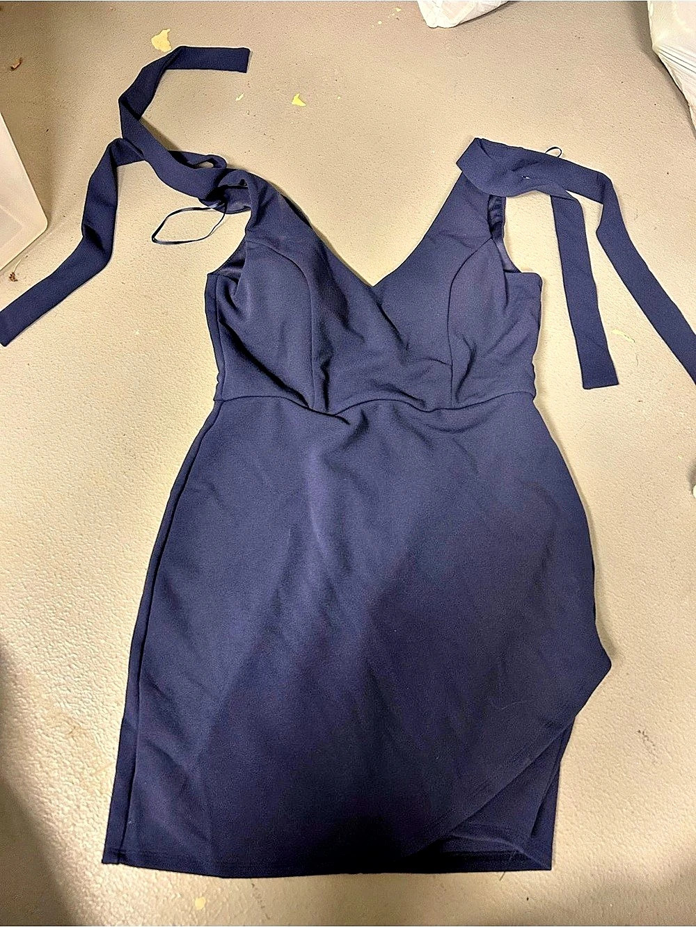 Francescas Mini Dress in Navy Blue Size Small